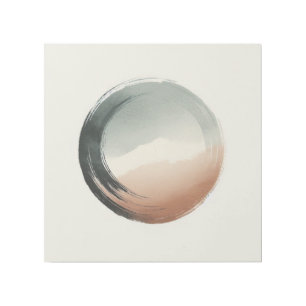 Zen Japandi Enso Circle Calm Balance Gallery Wrap