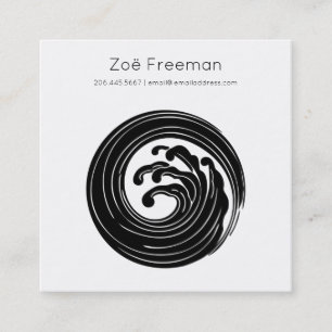 Zen Japanese Wave Minimal Calling Card