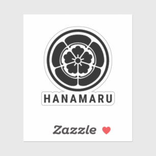 Zen Kamon – Japanese Minimalist Family Crest Desi Sticker