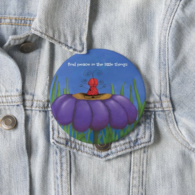 Zen Ladybug Button (In Situ)