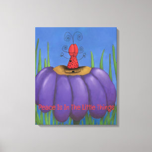 Zen Ladybug Canvas Print