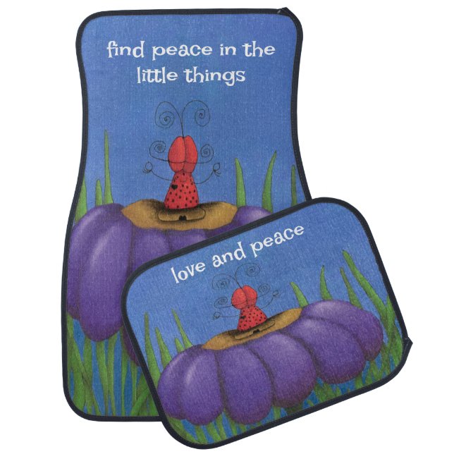 Zen Ladybug Car Floor Mat (Set)