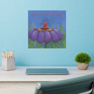 Zen Ladybug Wall Decal