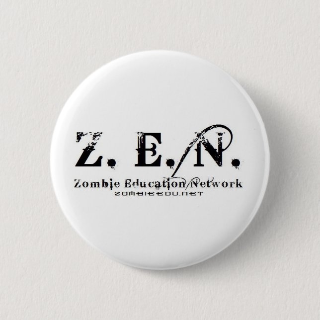 zen logo pinback button (Front)
