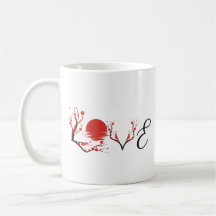 Zen Love: Japanese Cherry Blossom Sunset