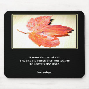 Zen Maple Poem & Art Mousepad