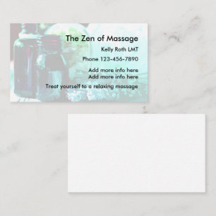 Zen Massage Business Cards