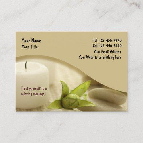 Zen Massage Design Business Card
