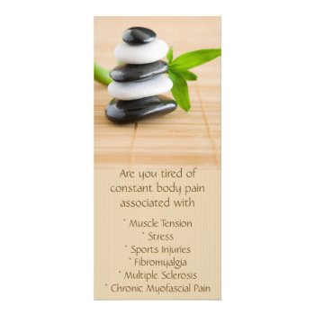Zen Massage Rack Card by artNimages at Zazzle