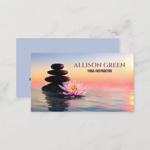 Zen Massage Therapy Meditation Yoga Instructor  Business Card