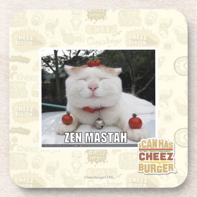 Zen Mastah Drink Coaster (Front)