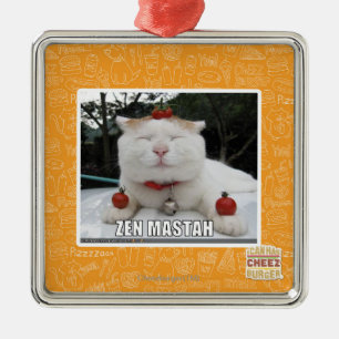 Zen Mastah Metal Ornament