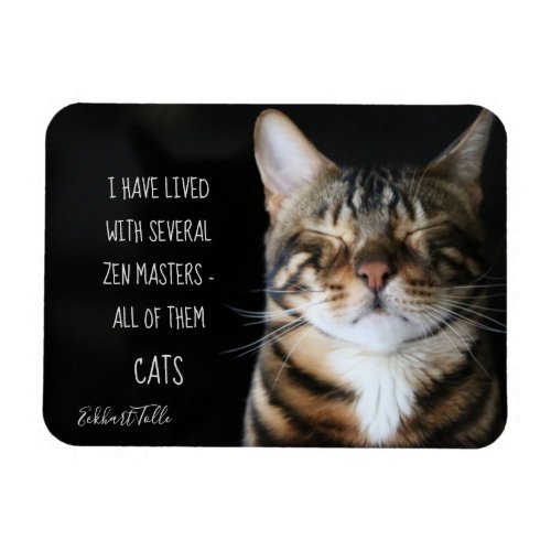 Zen Master Cat Quote Magnet