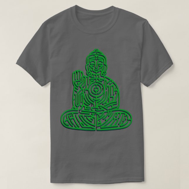 Zen Maze Meditation by Tobe Fonseca T-Shirt (Design Front)