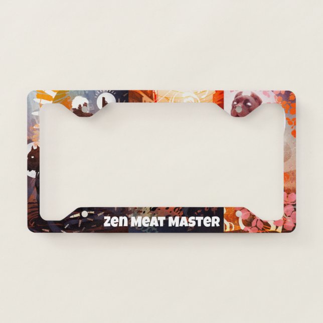 Zen Meat Master -  License Plate Frame (Front)