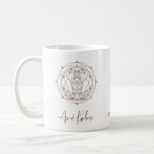 Zen Meditation Mandala And Relax Quote Name Coffee Mug