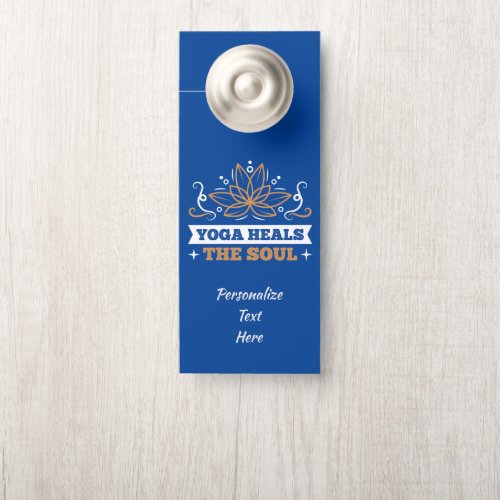 Zen Meditation Yoga Namaste Spiritual Personalized Door Hanger