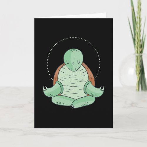 Zen Meditation Yoga Turtle Omm Gift Card