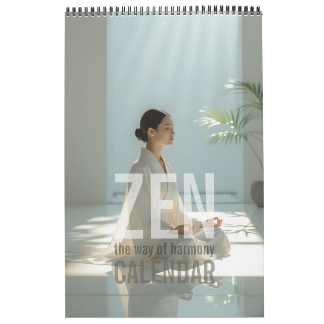 Zen Minimalist Wall Calendar (Cover)