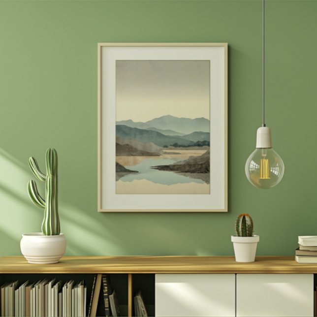 Zen Misty Mountain Landscape Canvas Print (Creator Uploaded)