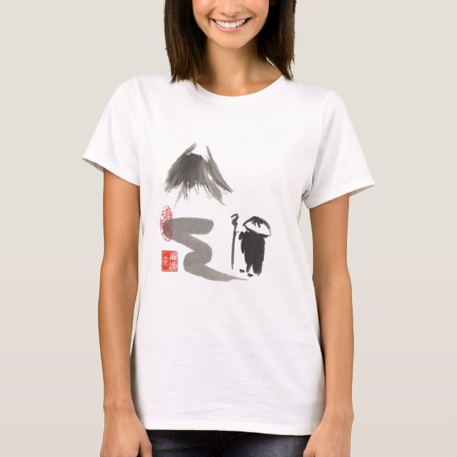 Zen Monk on Journey T-Shirt (Front)