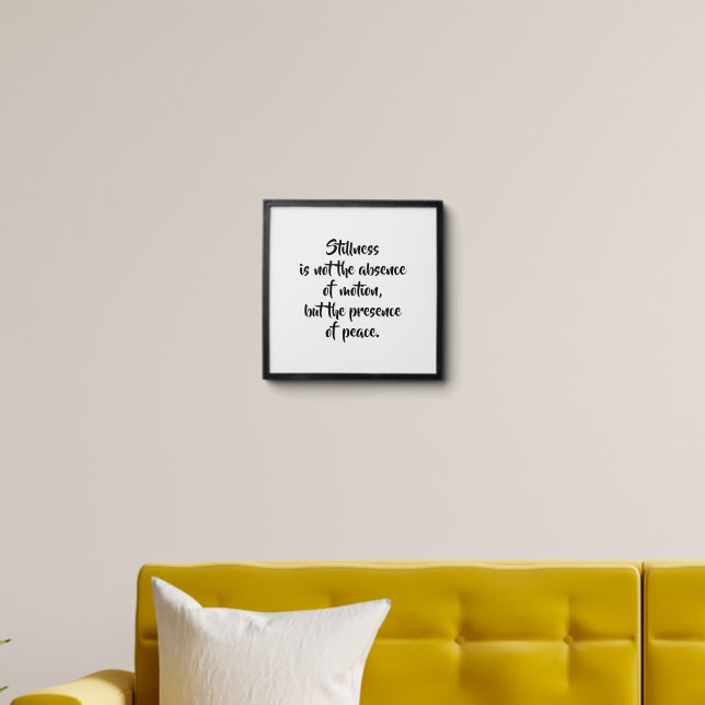 Zen Motivational Quote Wall Art | Minimalist Asian Peel And Stick Photo Tile (Living Room)