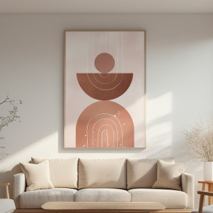 Zen Mountain Harmony - Minimalist Wall Art Print