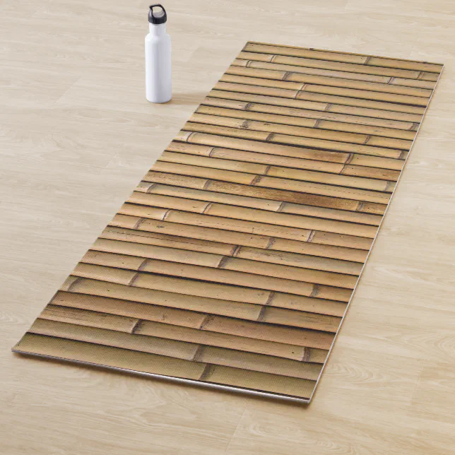 Zen Natural Bamboo Yoga Mat Zazzle