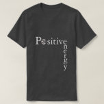 Zen Om Positive Energy Minimalist Dark Yoga Shirt at Zazzle