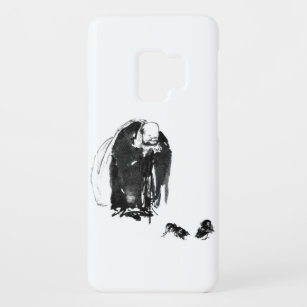 Zen painting of Hotei with sack watching cockfight Case-Mate Samsung Galaxy S9 Case