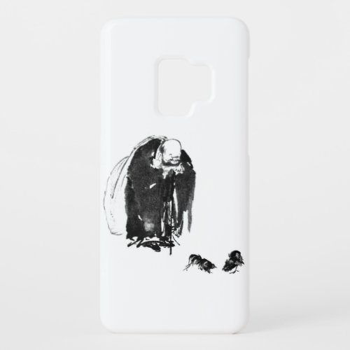 Zen painting of Hotei with sack watching cockfight Case_Mate Samsung Galaxy S9 Case