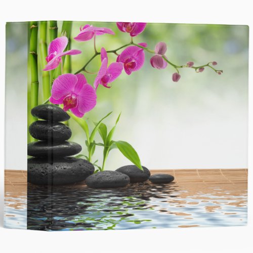 zenpeacepink orchidbeautifulspahealingyogac binder