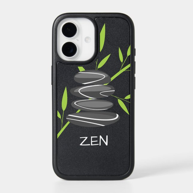 Zen pebble stones stacking iPhone case (Back)