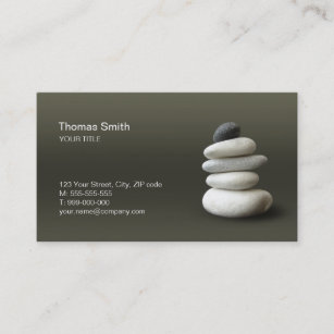 Zen Pebbles Balance business card