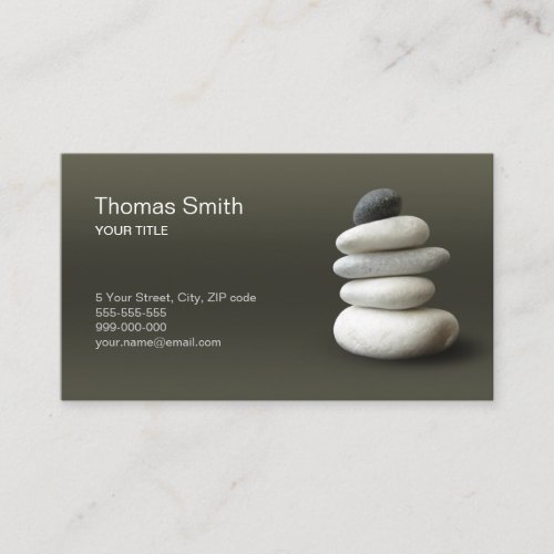 Zen Pebbles business card