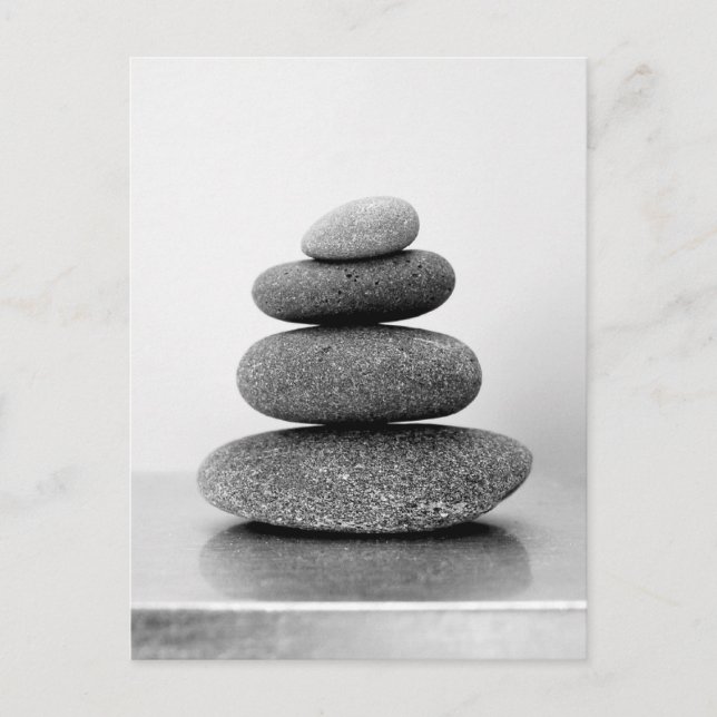 Zen Pebbles Postcard (Front)