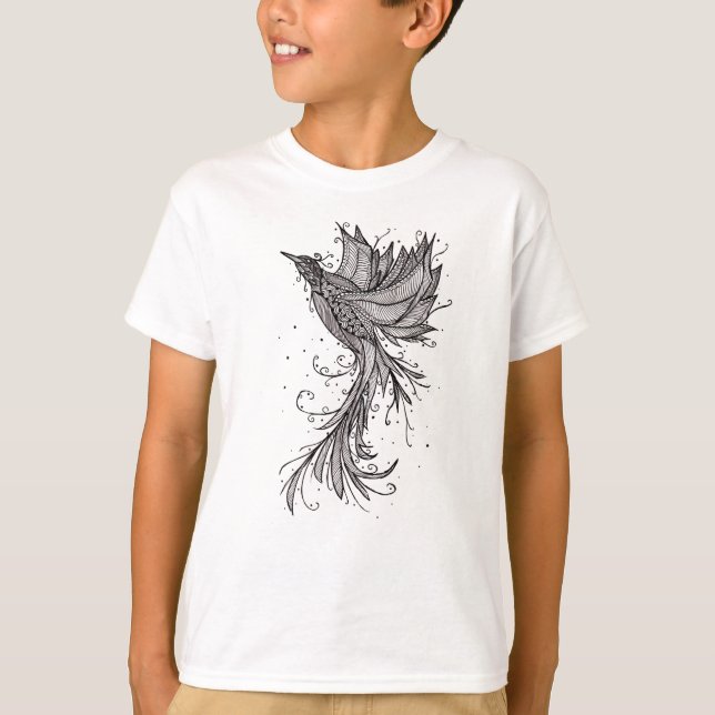Zen Phoenix Kids T-Shirt (Front)
