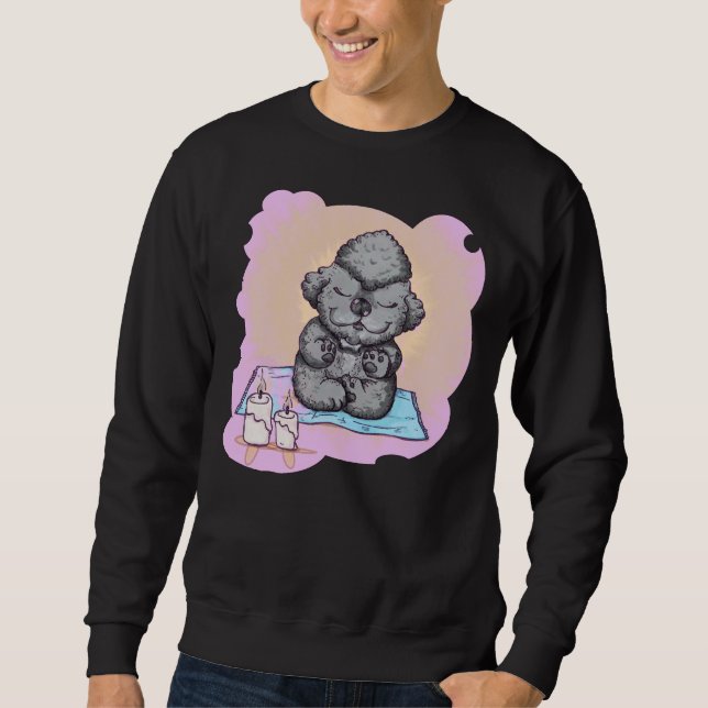 Zen Poodle Sweatshirt (Front)