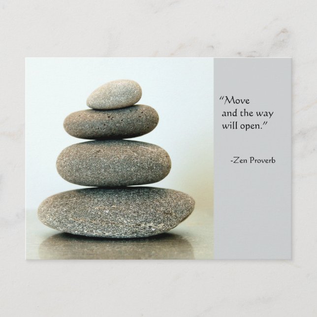 Zen Proverb Postcard (Front)