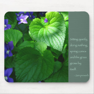 Zen Proverb Quote Poster Mouse Pad