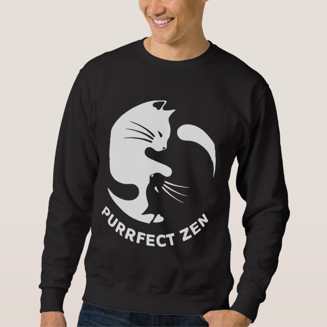 Zen Purrfect Zen Relaxed Fit Sweatshirt (Front)