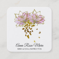 *~* Zen QR AP32  Pink Lotus Butterfly  Floral Logo