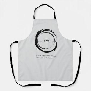 Zen Quote: Wisdom and Meditation Apron