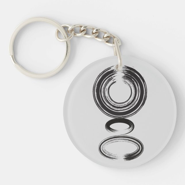 Zen Quote: Wisdom and Meditation Keychain (Front)