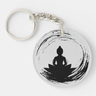 Zen Quote: Wisdom and Meditation Keychain