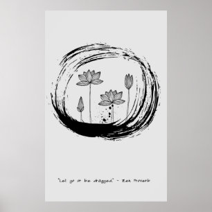 Zen Quote: Wisdom and Meditation Poster