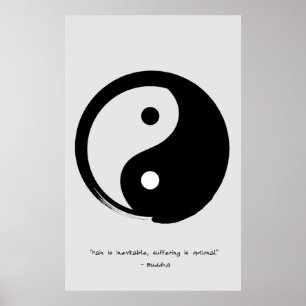 Zen Quote: Wisdom and Meditation Poster