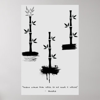 Zen Quote: Wisdom and Meditation Poster