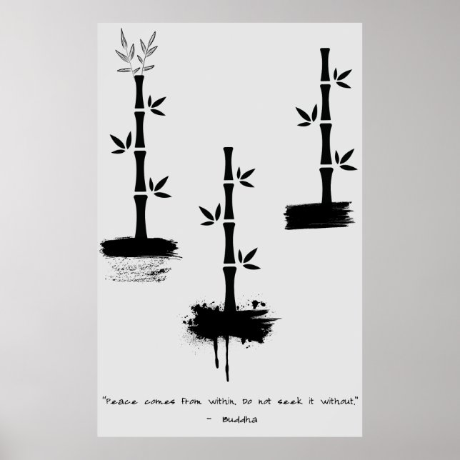 Zen Quote: Wisdom and Meditation Poster (Front)