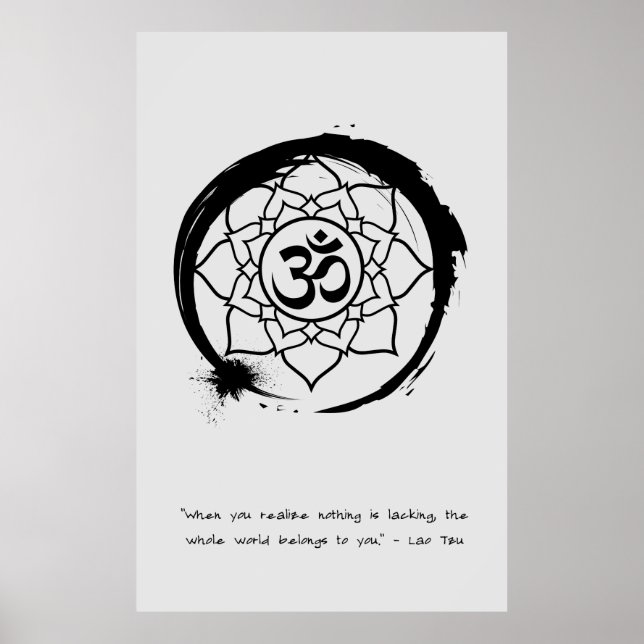 Zen Quote: Wisdom and Meditation Poster (Front)